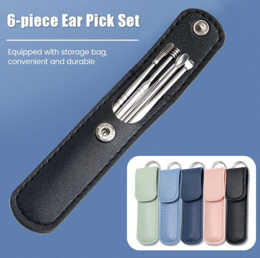 KIT 6 DE LIMPIEZA PROFESIONAL DE OIDO + ESTUCHE DE REGALO
