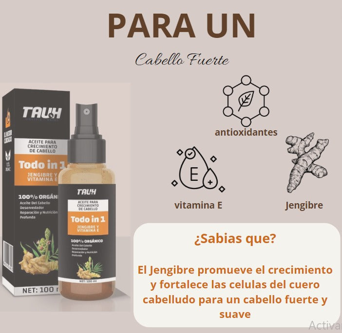 ELIXER TAUH - CRECIMIENTO DE CABELLO