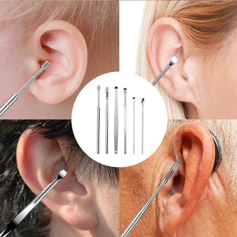 KIT 6 DE LIMPIEZA PROFESIONAL DE OIDO + ESTUCHE DE REGALO