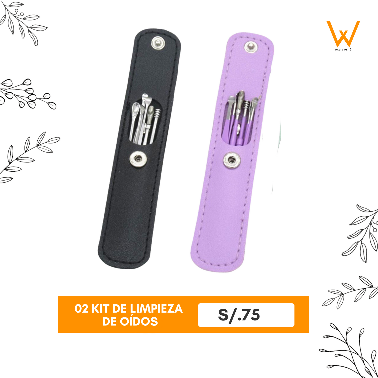 KIT 6 DE LIMPIEZA DE OIDO + ESTUCHE DE REGALO