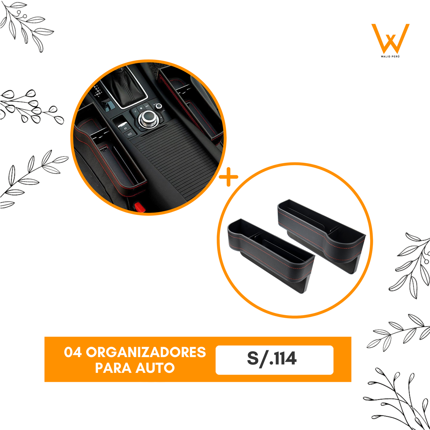 Organizador para auto