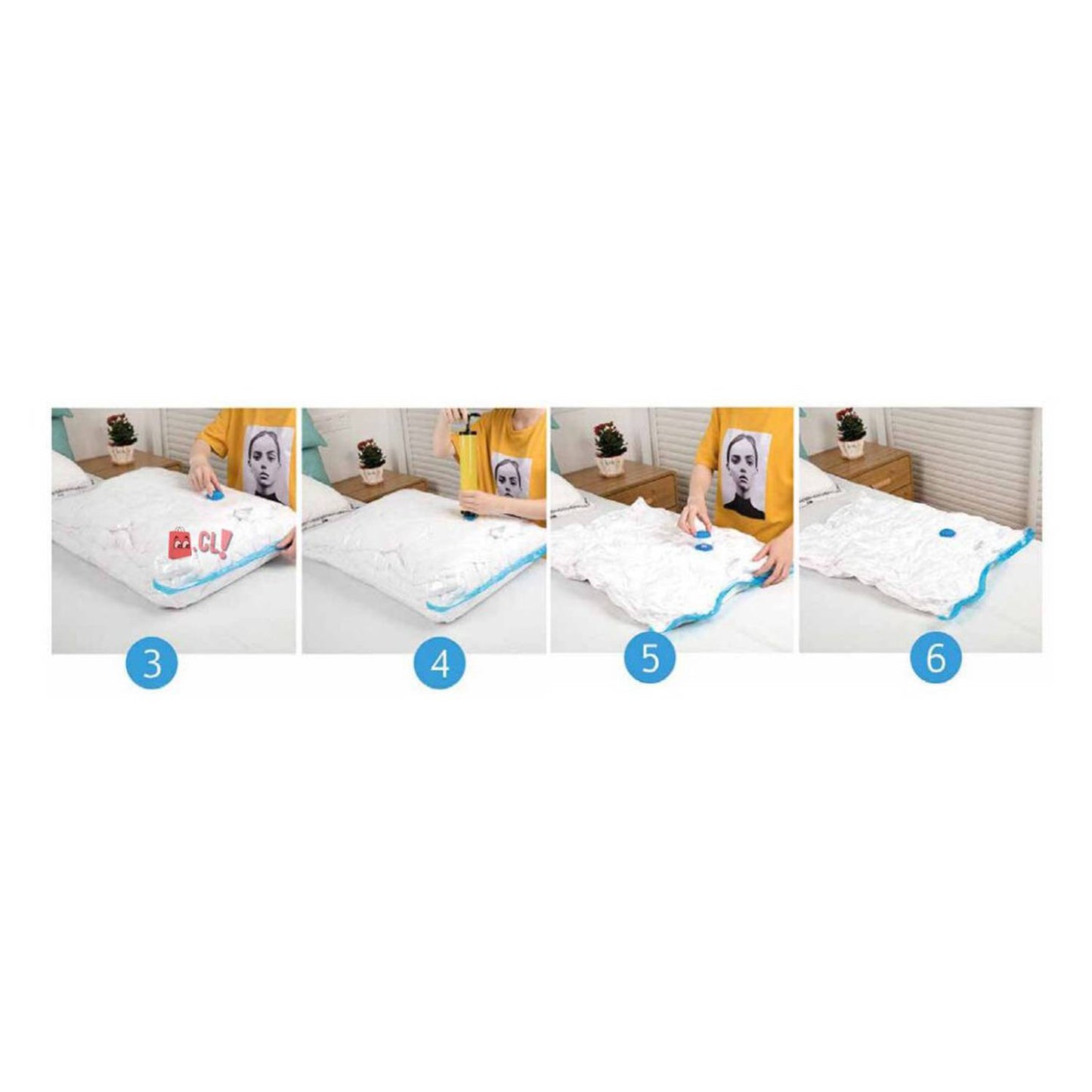 Pack4 Bolsa de Sellado Al Vacío Ropa