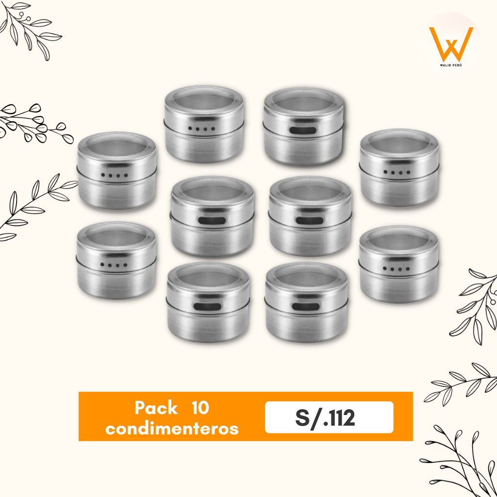 PACK DE CONDIMENTERO IMANTADO