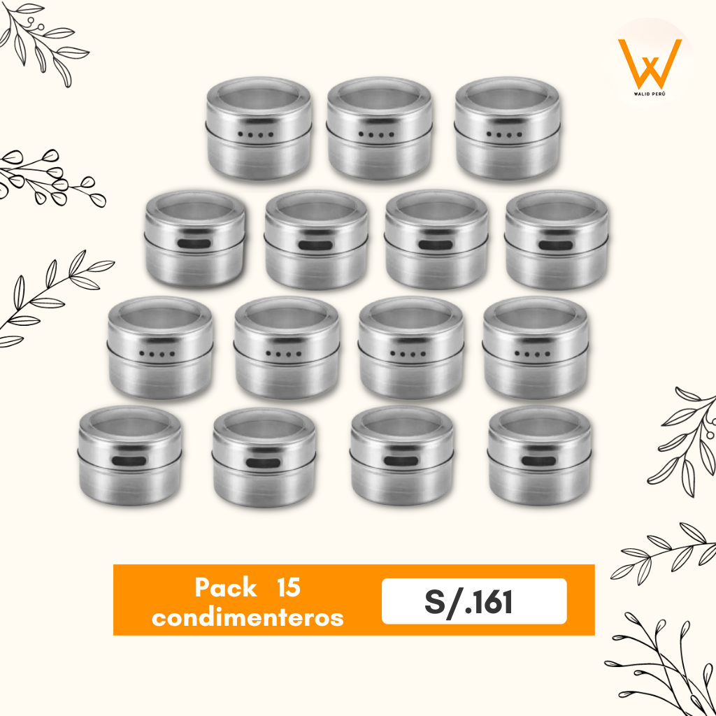 PACK DE CONDIMENTERO IMANTADO