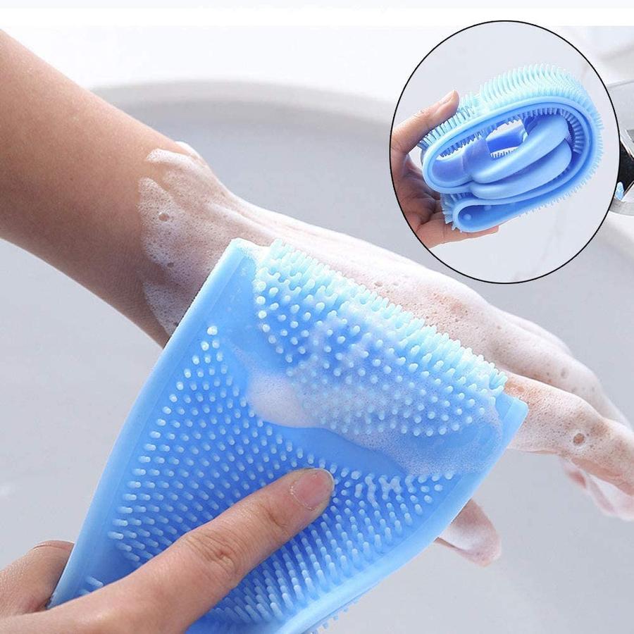 Set de 2 Cepillos de Silicona para el Cuerpo Espalda Ducha