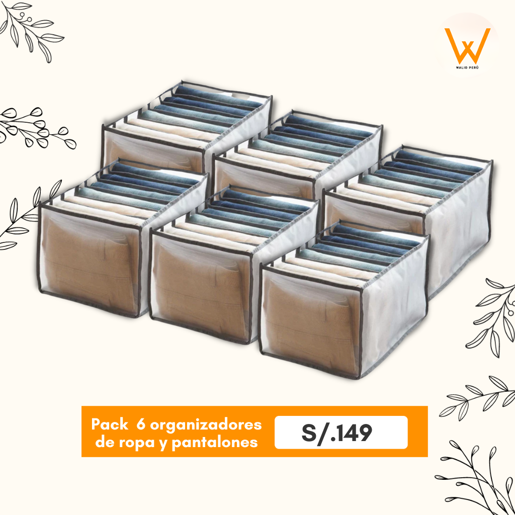 PACK 3 DE ORGANIZADOR DE POLOS & PANTALONES