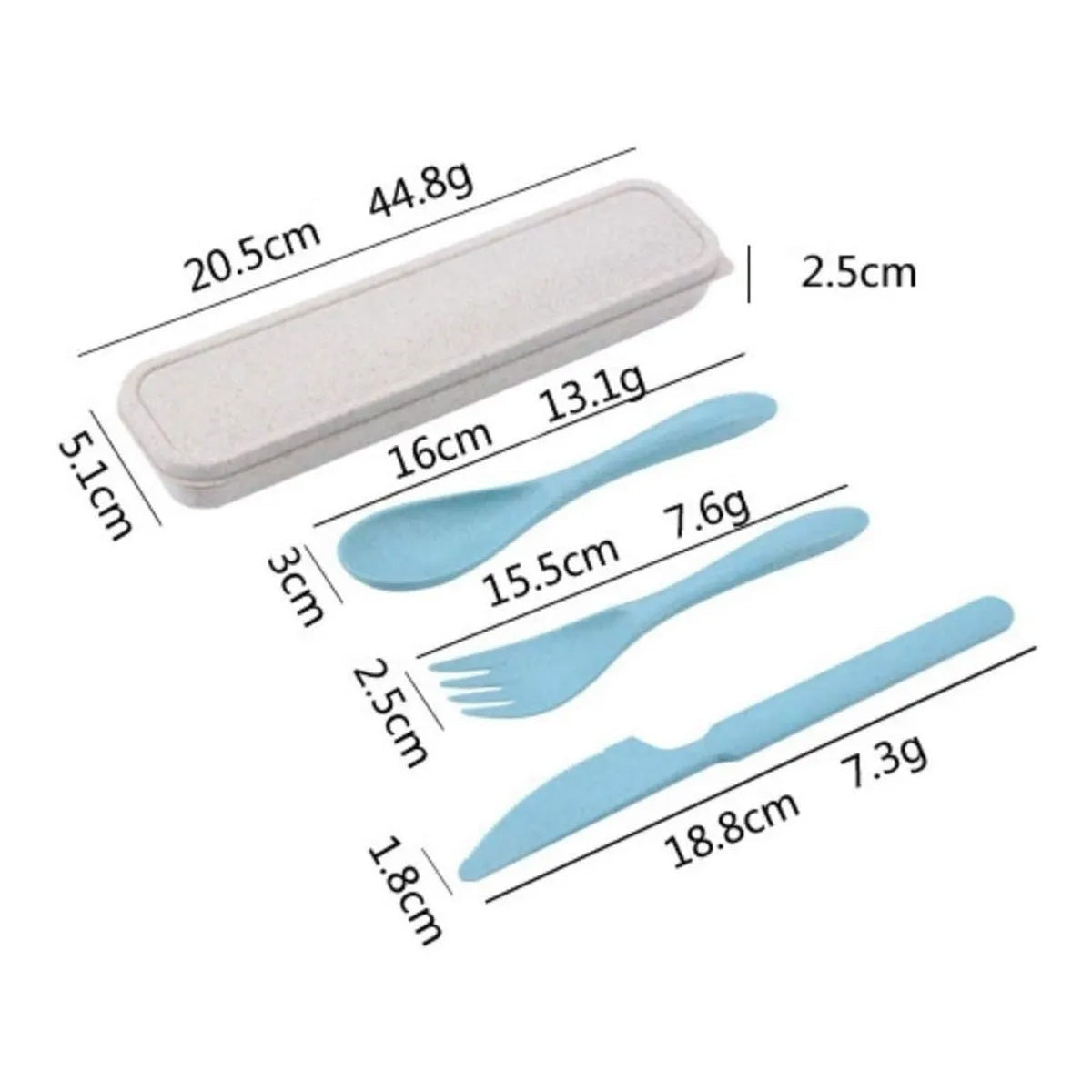 Set de Cubiertos Ecológicos con Estuche