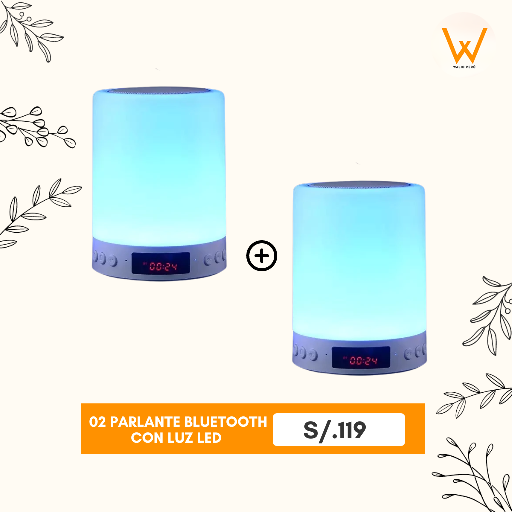 PARLANTE BLUETOOH CON LUZ LED