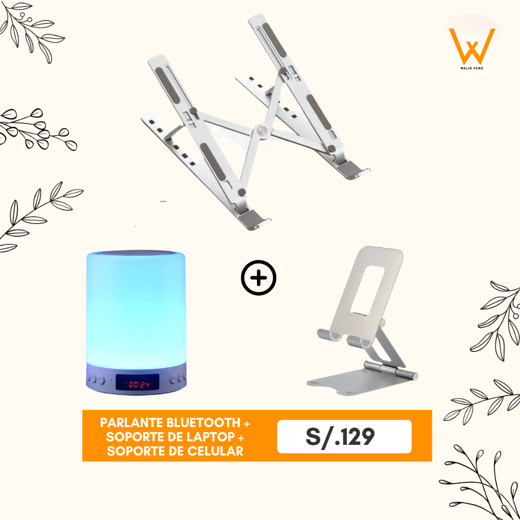 PARLANTE BLUETOOH CON LUZ LED