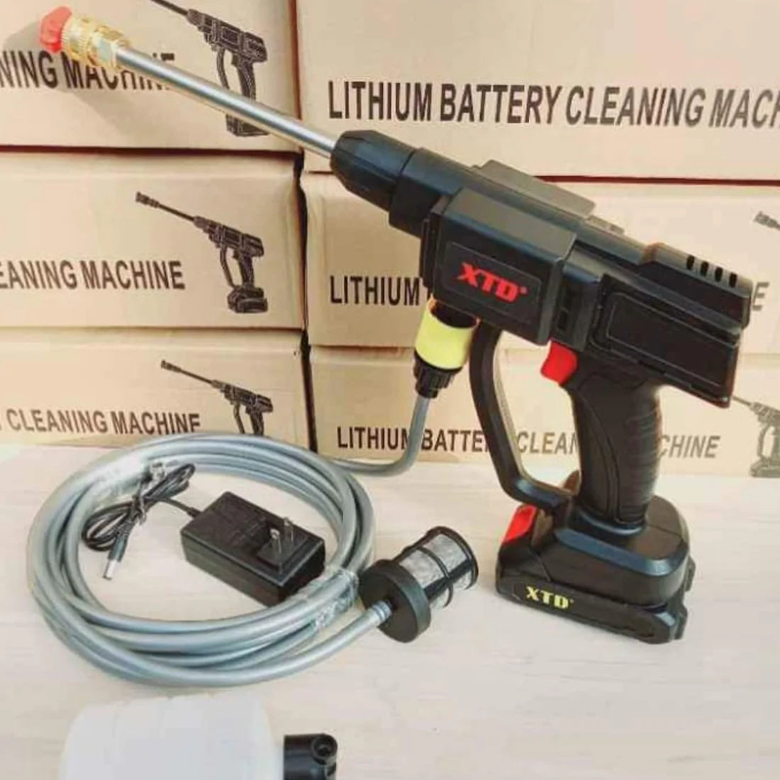 Pistola de Lavado de Alta Presión Recargable 24V