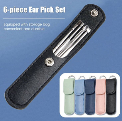 KIT 6 DE LIMPIEZA PROFESIONAL DE OIDO + ESTUCHE DE REGALO