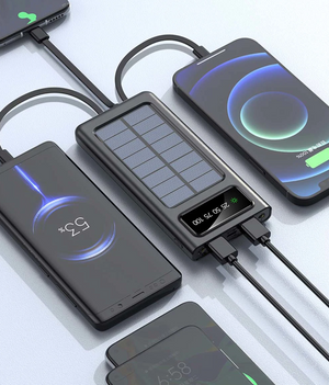 POWER BANK CARGA SOLAR CON CARGA RAPIDA