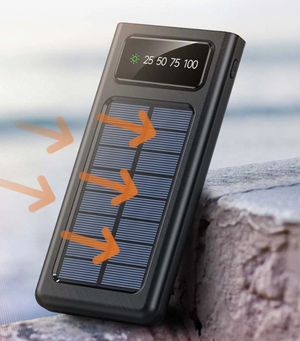 POWER BANK CARGA SOLAR CON CARGA RAPIDA