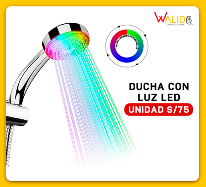 Ducha con Luz LED 🚦