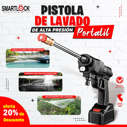 Pistola de Lavado de Alta Presión Recargable 24V